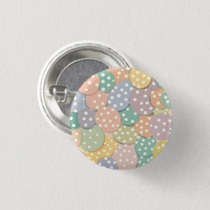 Macaron Rond 2,50 Cm Motif à points Polka sans couleur pastel