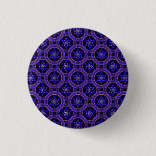 Macaron Rond 2,50 Cm Motif Abstrait Élégant Bohème Moderne Floral #505