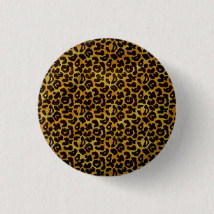 Macaron Rond 2,50 Cm Motif d'animaux d'imprimerie Leopard