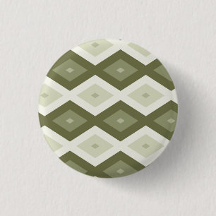 Macaron Rond 2,50 Cm Motif diamant vert olive