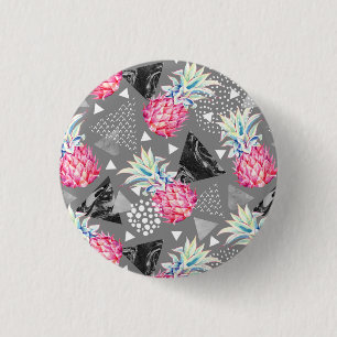 Macaron Rond 2,50 Cm Motif texturé à ananas géométrique