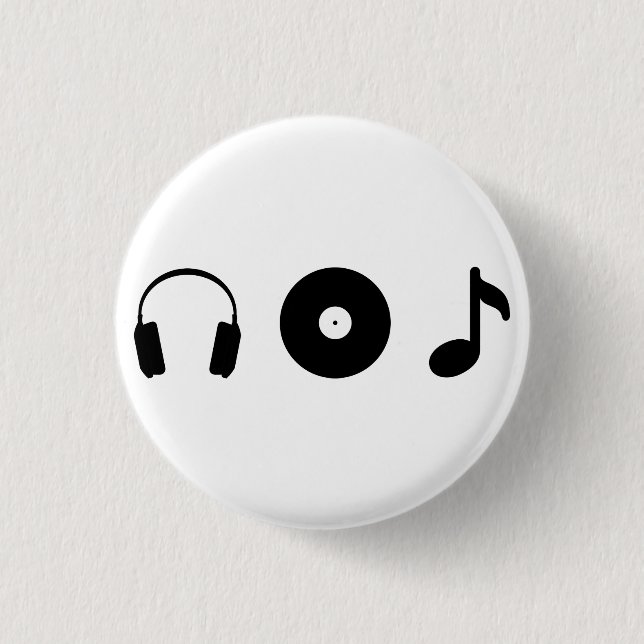 Macaron Rond 2,50 Cm Music (Devant)