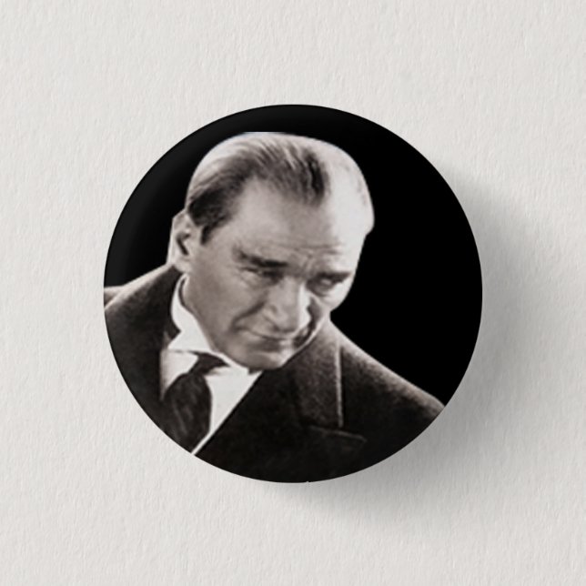 Macaron Rond 2,50 Cm Mustafa Kemal Ataturk (Devant)