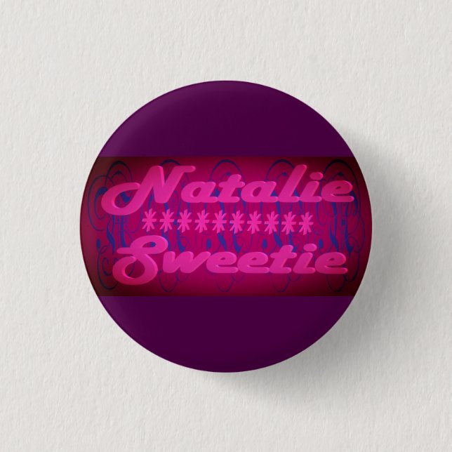 Macaron Rond 2,50 Cm Natalie Sweetie conception violet profond (Devant)