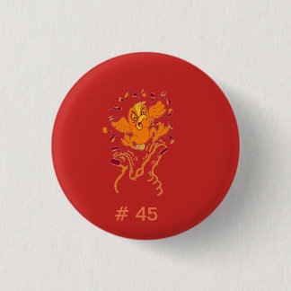 Macaron Rond 2,50 Cm Ne lui donnez pas le doigt, secousse # 45 l'oiseau