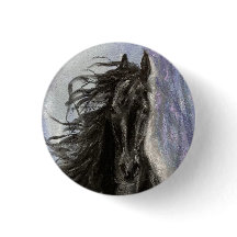 NEIGE MAGIQUE Friesian Horse bouton