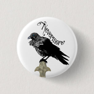Macaron Rond 2,50 Cm Nevermore Raven