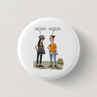 Macaron Rond 2,50 Cm New jeans? No, new cat. Folded Greeting Card