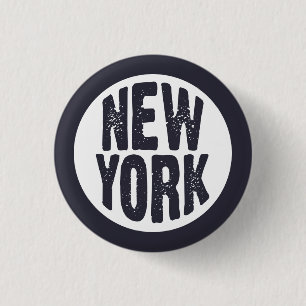 Macaron Rond 2,50 Cm New York - Simple et pur ! T-shirt