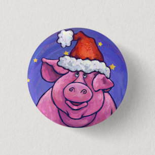 Macaron Rond 2,50 Cm Noël au porc