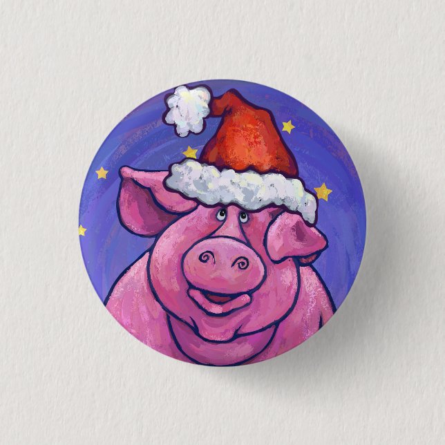 Macaron Rond 2,50 Cm Noël au porc (Devant)