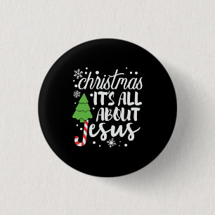 Macaron Rond 2,50 Cm Noël cadeau Noël C'est tout sur Jésus