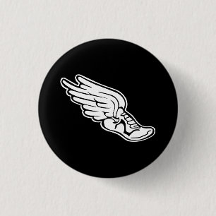 Macaron Rond 2,50 Cm Noir de bouton de logo de voie