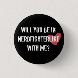 Macaron Rond 2,50 Cm Noir de bouton de Nerdfighterlike