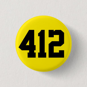 Macaron Rond 2,50 Cm Noir et jaune de 412 boutons