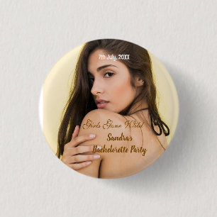 Macaron Rond 2,50 Cm nom de fête de bachelorette girls gone wild photo 