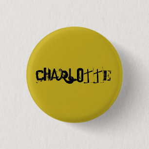 Macaron Rond 2,50 Cm Nom f génial de caractère de noir d'orphelin de