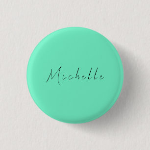 Macaron Rond 2,50 Cm Nom Professionnel Moderne minimaliste manuscrit