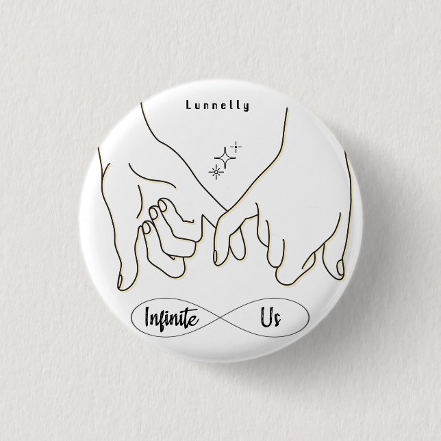Macaron Rond 2,50 Cm Nous infinies (Devant)