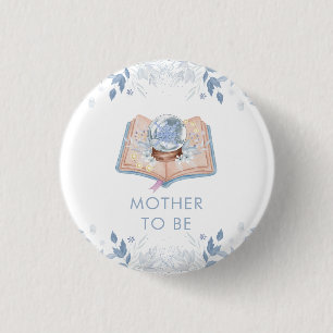 Macaron Rond 2,50 Cm Nouveau chapitre Baby Shower Maman à Venir