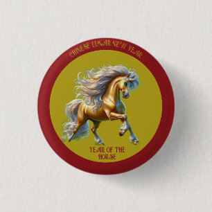 Macaron Rond 2,50 Cm Nouvel An lunaire chinois 2026