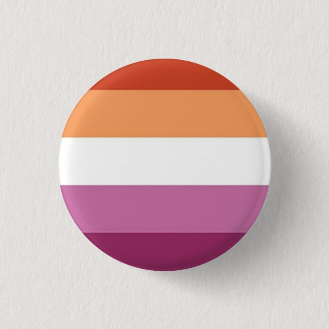 Macaron Rond 2,50 Cm Nouvel Épingle De Fierté Drapeau Lesbienne (Devant)