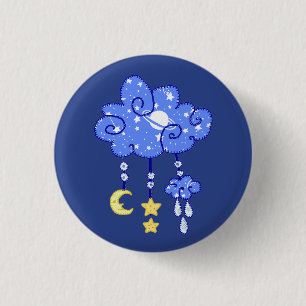 Macaron Rond 2,50 Cm Nuage de nuit