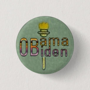 Macaron Rond 2,50 Cm Obama/bouton de Biden petit