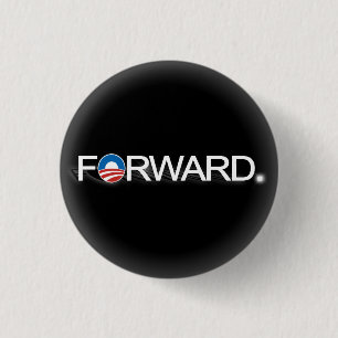 Macaron Rond 2,50 Cm Obama expédient à 2012 le Pin noir et blanc de
