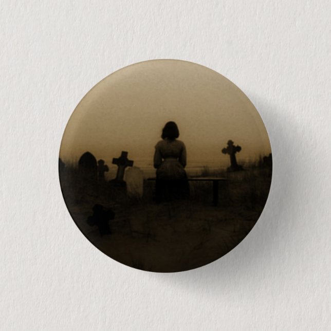 Macaron Rond 2,50 Cm Ocean cemetery (Devant)