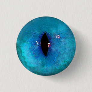 Macaron Rond 2,50 Cm Oeil de chat bleu