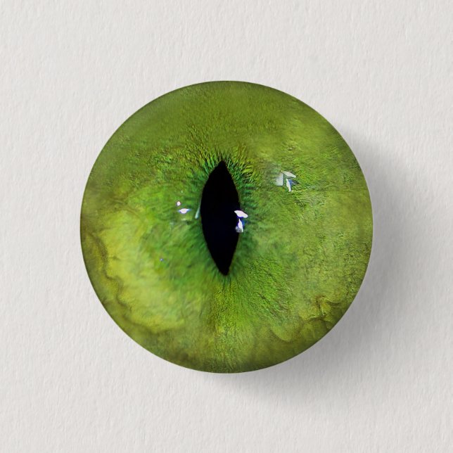 Macaron Rond 2,50 Cm Oeil de chat vert (Devant)