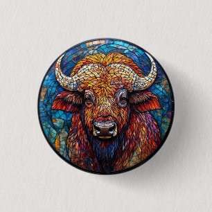 Macaron Rond 2,50 Cm Œuvre d'art en verre coloré de Buffalo