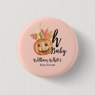 Macaron Rond 2,50 Cm Oh Bébé! Halloween Automne Citrouille Laisser Baby