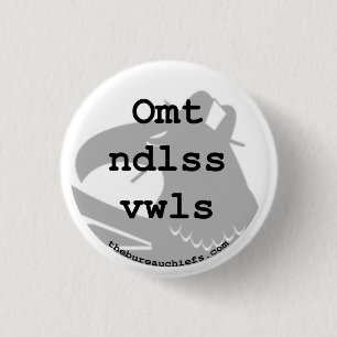 Macaron Rond 2,50 Cm Omt bouton de Ndlss Vwls 1,25"