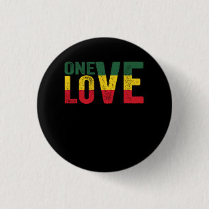 Macaron Rond 2,50 Cm One Love Jamaican Rasta