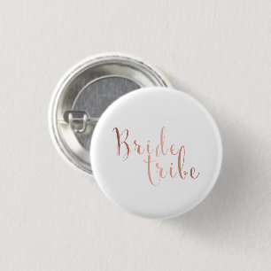 Macaron Rond 2,50 Cm Or rose de tribu minimaliste de jeune mariée