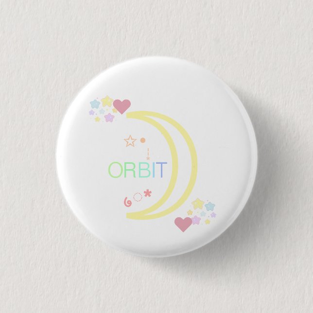 Macaron Rond 2,50 Cm Orbit Kpop Loona mignon Ado esthétique (Devant)