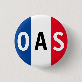 Macaron Rond 2,50 Cm Organisation Armée Secrète