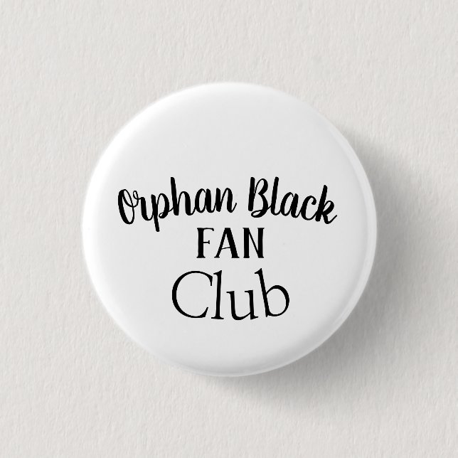 Macaron Rond 2,50 Cm Orphan BlackFan Club diverses polices (Devant)