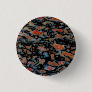 Macaron Rond 2,50 Cm Os de dinosaure petrifié coloré