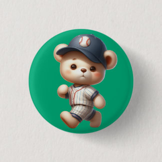 Macaron Rond 2,50 Cm Ours de baseball 1