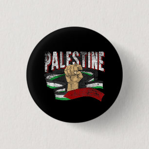 Macaron Rond 2,50 Cm Palestine Drapeau palestinien Gaza