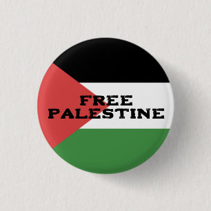 MACARON ROND 2,50 CM PALESTINE GRATUITE DRAPEAU ROUGE NOIR VERT BLANC