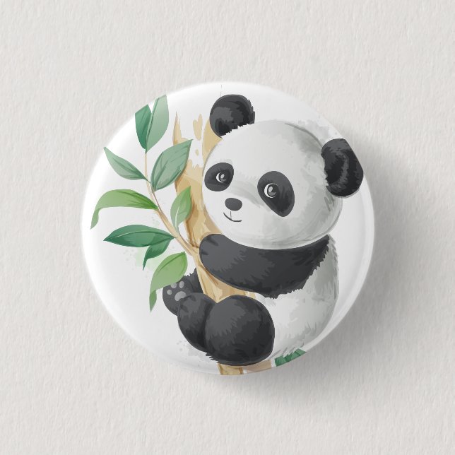 Macaron Rond 2,50 Cm Panda (Devant)