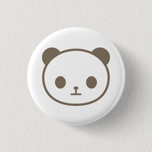 Macaron Rond 2,50 Cm panda de chibi (Devant)