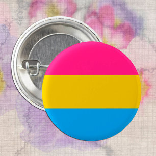 Macaron Rond 2,50 Cm Pansexual Flag & Pride community / gender Button
