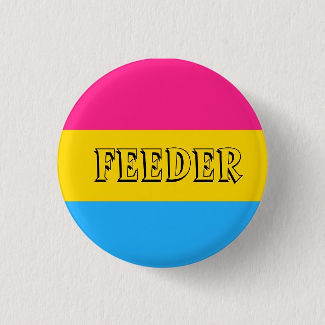 Macaron Rond 2,50 Cm Pansexual + Pin de conducteur (Devant)