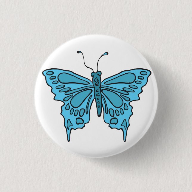Macaron Rond 2,50 Cm papillon (Devant)