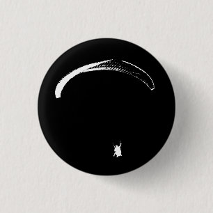 Macaron Rond 2,50 Cm Parachute noir et blanc - boutons